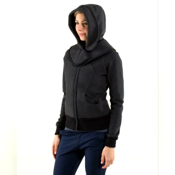 🔥RARE -Lululemon Scuba Hoodie 🌟Detachable Hood🌟 Size-6 - NWOT 🍋🔥 - Picture 4 of 12